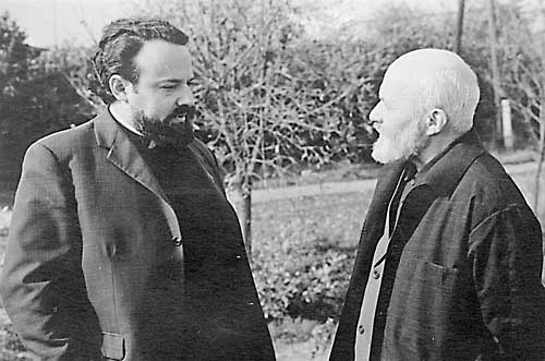 о. Мень, Александр Вольфович и о. Сергий Желудков. 1976 г.