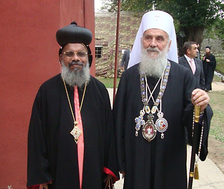 3 октября 2010 г. во время интронизации Сербского Патриарха Иринея в Печской Патриархии.