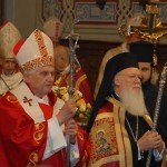 Патриарх Варфоломей I на мессе в католическом соборе Святого Духа, Стамбул. 1 декабря 2006 г.