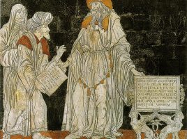 Гермес Трисмегист. Мозаика на полу кафедрального собора Сиены, 1480-е годы.