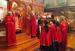 Алтарницы в храме Православной Церкви в Америке