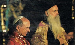 Патриарх Афинагор и папа Римский Павел VI