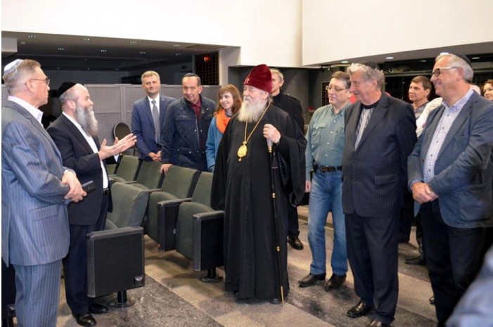Митрополит Ириней посетил синагогу «Золотая Роза»
