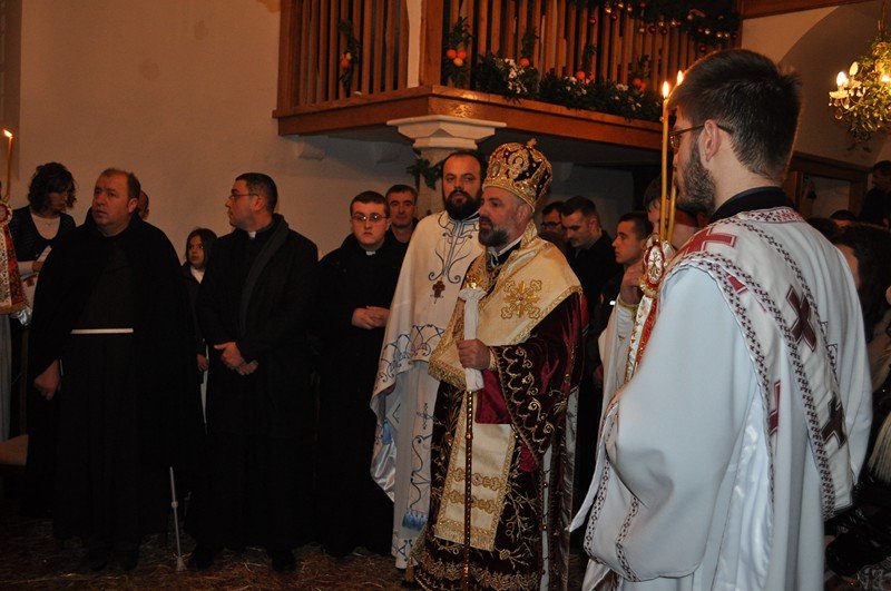 Католические визитеры в православном храме