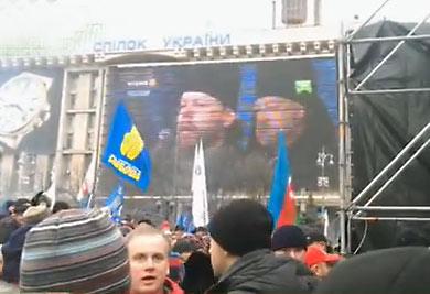 О. Георгий Коваленко на Майдане. 15 декабря 2013 г.