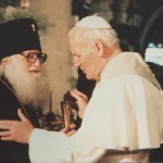 архиеп. Василий Кривошеин и папа Иоанн-Павел II