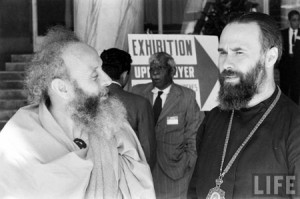 Митр. Антоний (справа) на генеральной ассамблее Всемирного совета церквей в Нью-Дели. 1961 г.