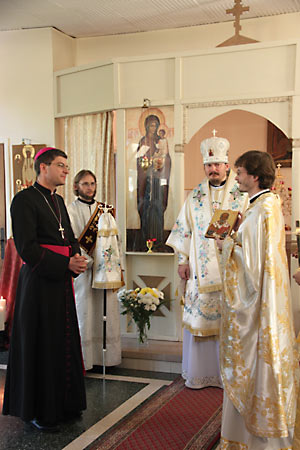 В Русской семинарии выступил с лекцией католический епископ