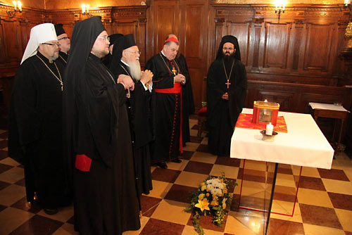 23 мая 2013 года, Прага. Экуменическое моление во время визита Патриарха Константинопольского Варфоломея в Чехию.