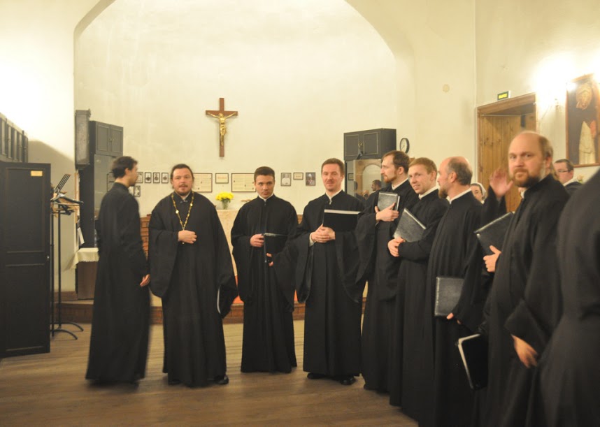 Хор православного духовенства на католическом престольном празднике