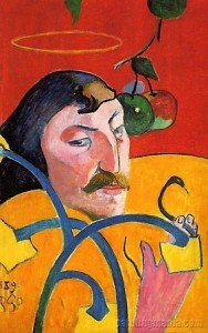 П. Гоген. Портрет с нимбом. 1889 г.