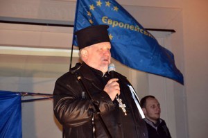 На Евромайдан прибыли православные из УУБА