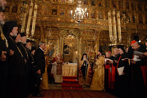 Визит Бенедикта XVI в Константинопольскую Патриархию. 29 ноября 2006 г.